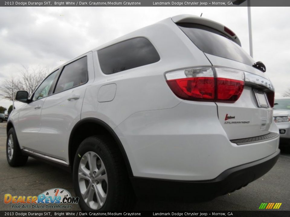 2013 Dodge Durango SXT Bright White / Dark Graystone/Medium Graystone Photo #2