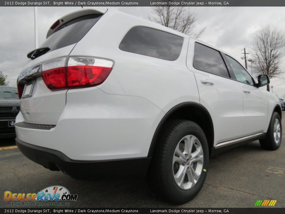 2013 Dodge Durango SXT Bright White / Dark Graystone/Medium Graystone Photo #3