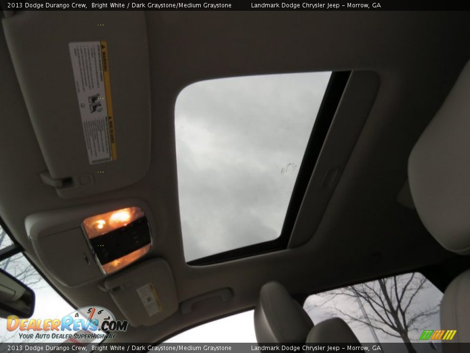 2013 Dodge Durango Crew Bright White / Dark Graystone/Medium Graystone Photo #7