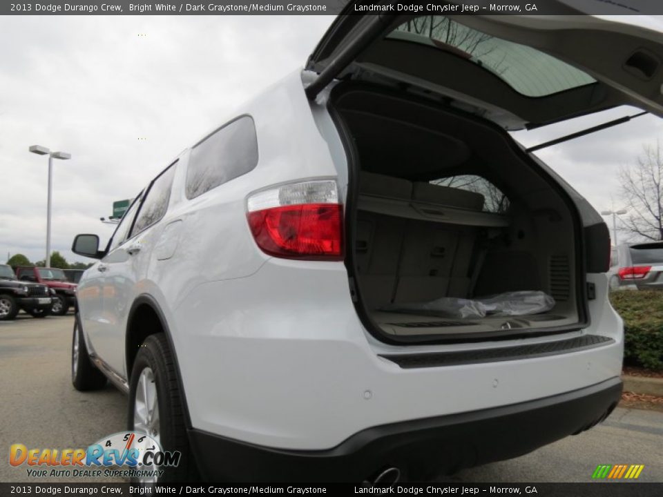 2013 Dodge Durango Crew Bright White / Dark Graystone/Medium Graystone Photo #8