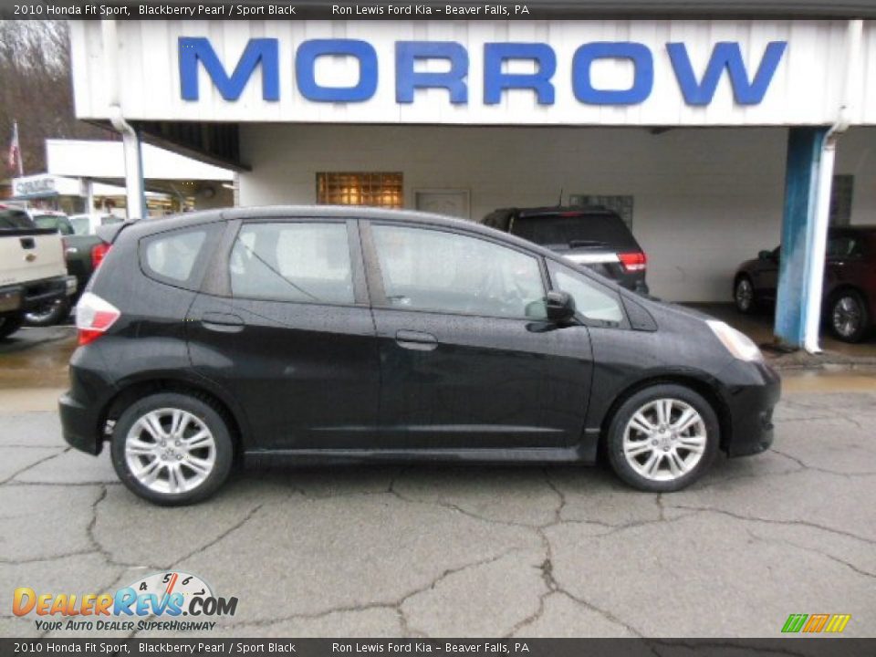 2010 Honda Fit Sport Blackberry Pearl / Sport Black Photo #1