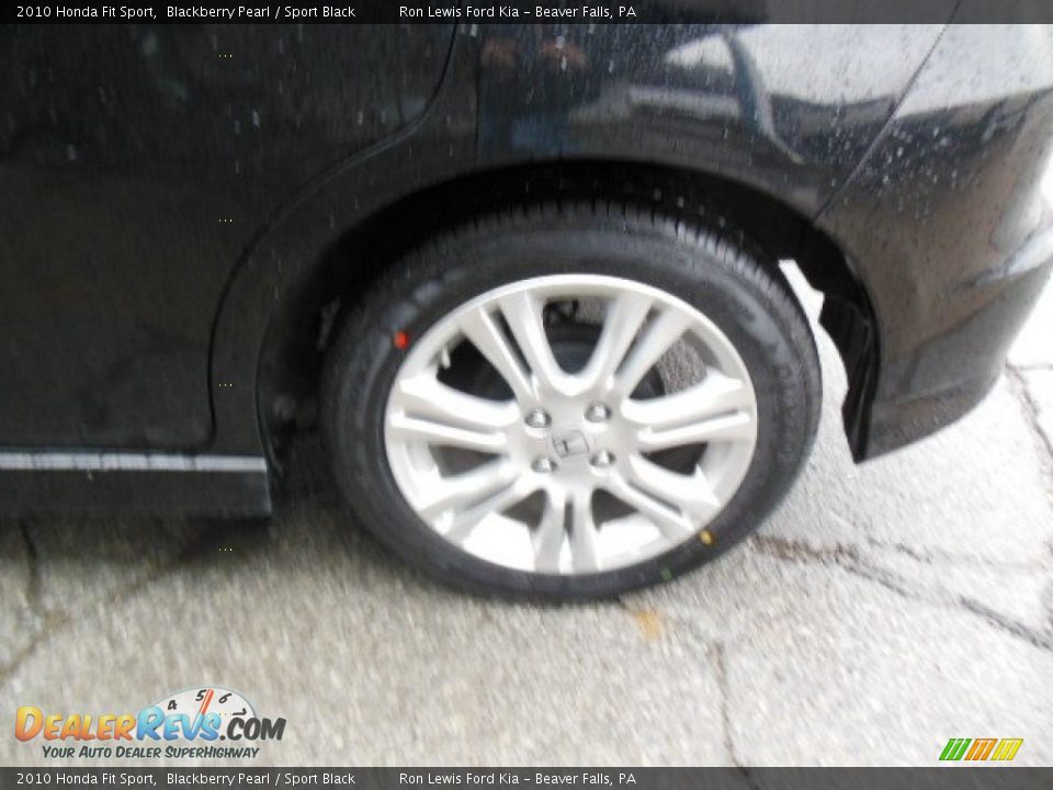 2010 Honda Fit Sport Blackberry Pearl / Sport Black Photo #9