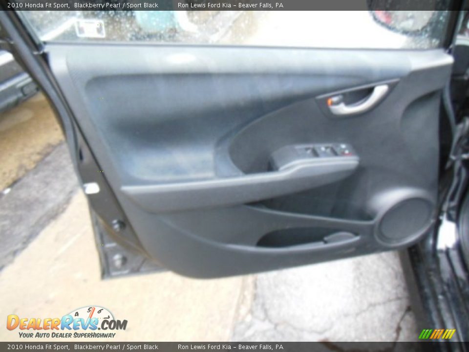2010 Honda Fit Sport Blackberry Pearl / Sport Black Photo #12