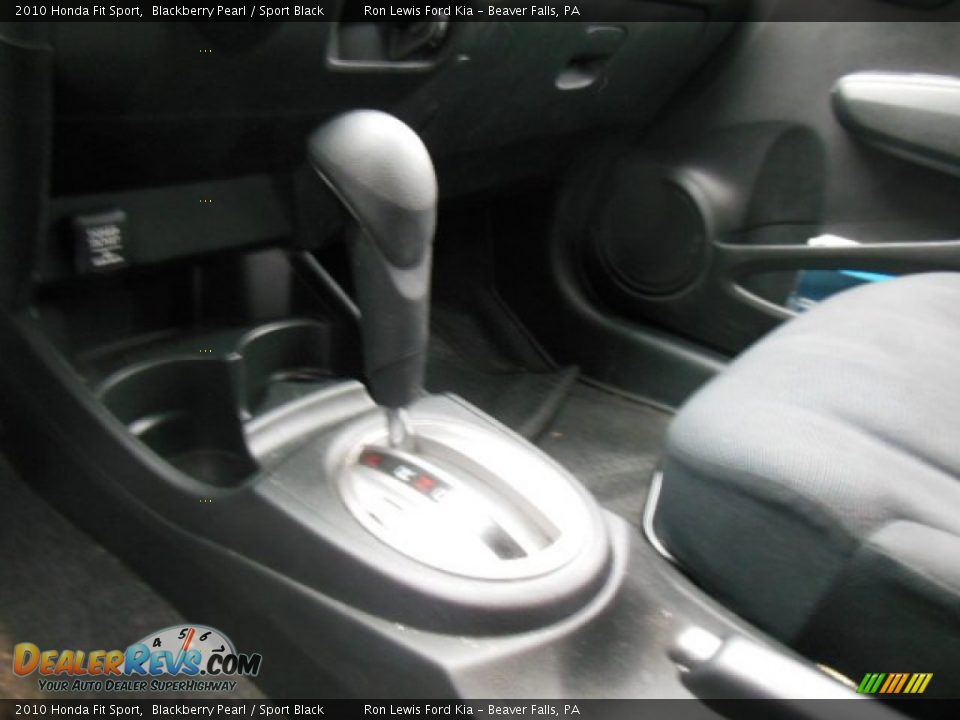 2010 Honda Fit Sport Blackberry Pearl / Sport Black Photo #17