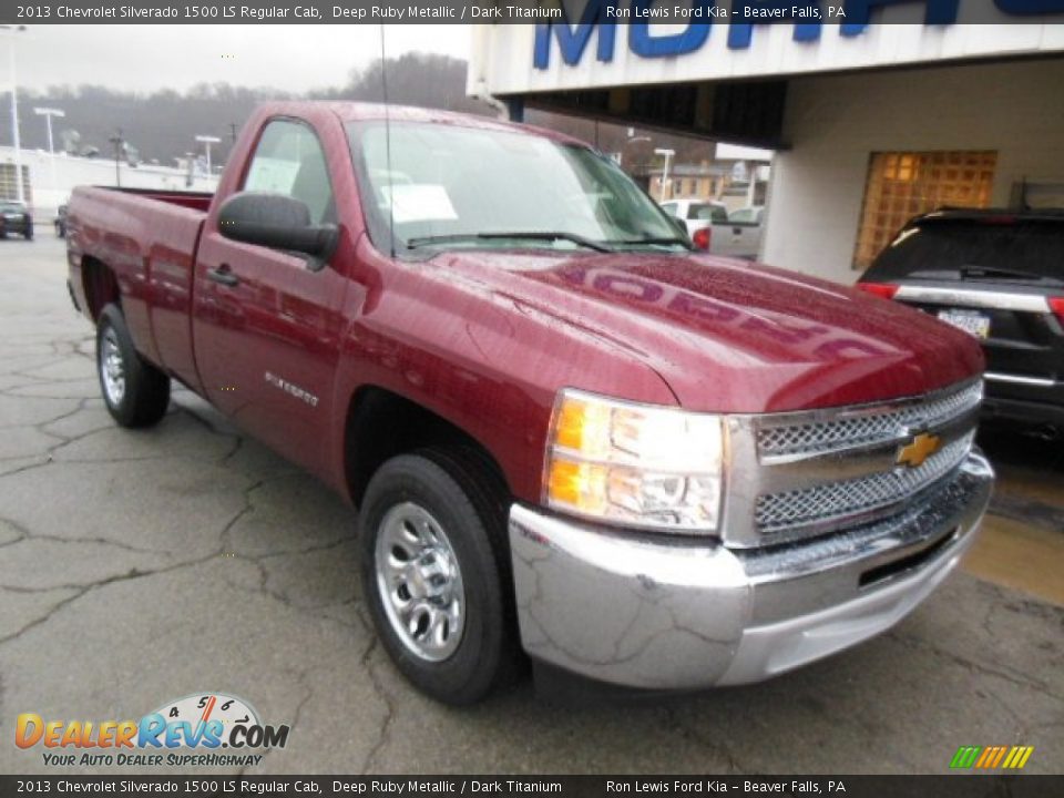 2013 Chevrolet Silverado 1500 LS Regular Cab Deep Ruby Metallic / Dark Titanium Photo #2