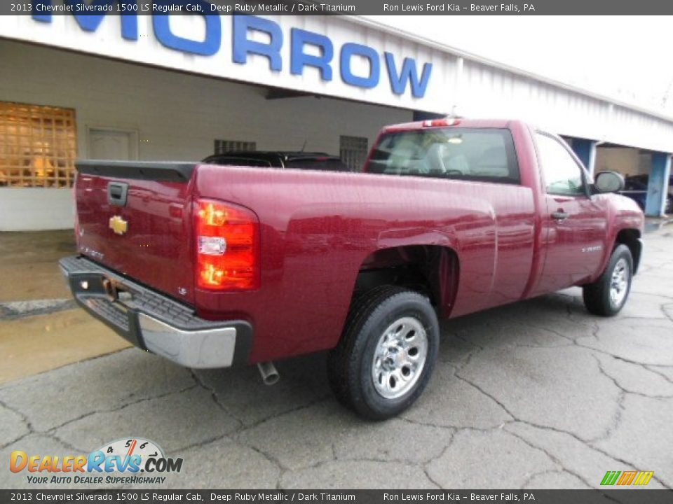 2013 Chevrolet Silverado 1500 LS Regular Cab Deep Ruby Metallic / Dark Titanium Photo #8