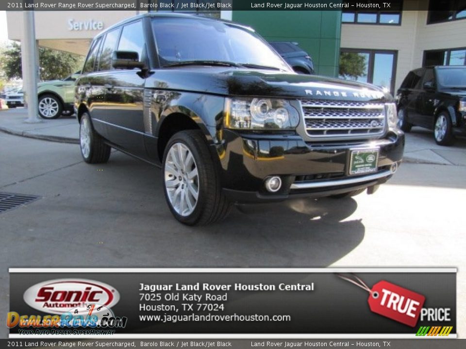 2011 Land Rover Range Rover Supercharged Barolo Black / Jet Black/Jet Black Photo #1