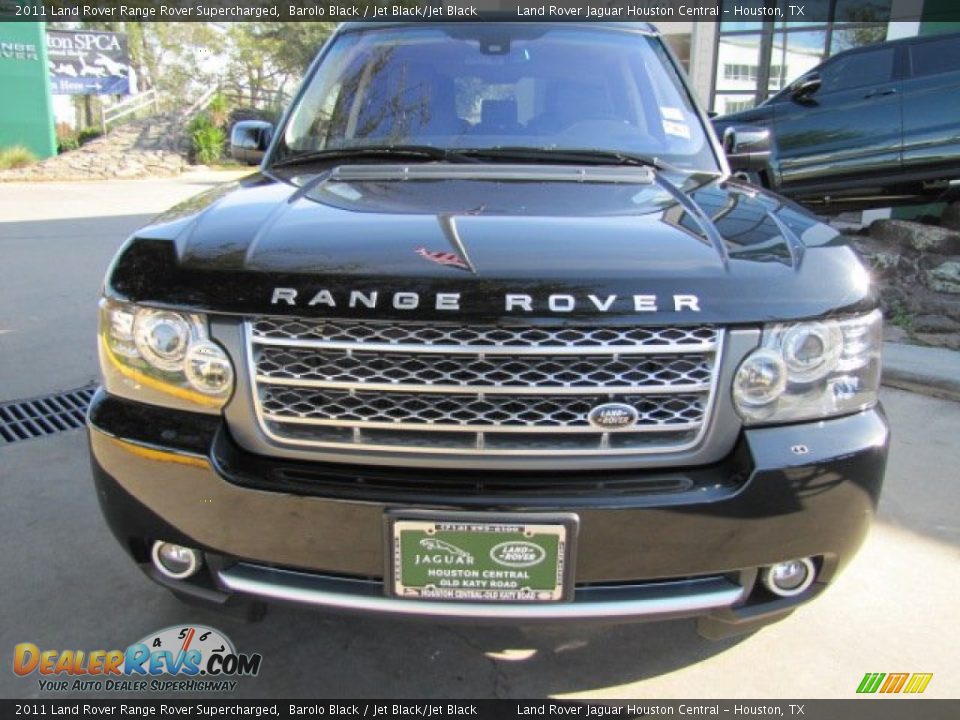2011 Land Rover Range Rover Supercharged Barolo Black / Jet Black/Jet Black Photo #6