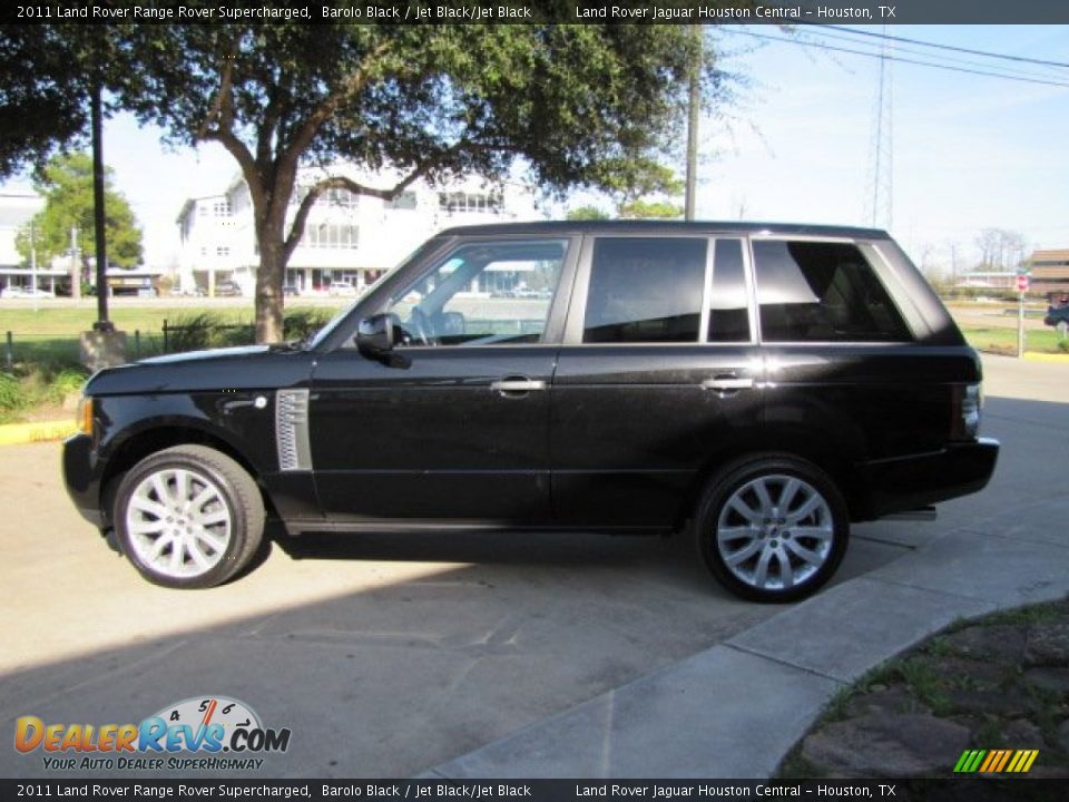 2011 Land Rover Range Rover Supercharged Barolo Black / Jet Black/Jet Black Photo #7