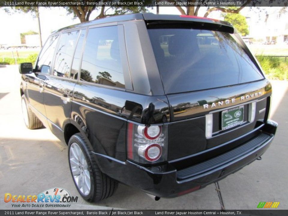 2011 Land Rover Range Rover Supercharged Barolo Black / Jet Black/Jet Black Photo #8