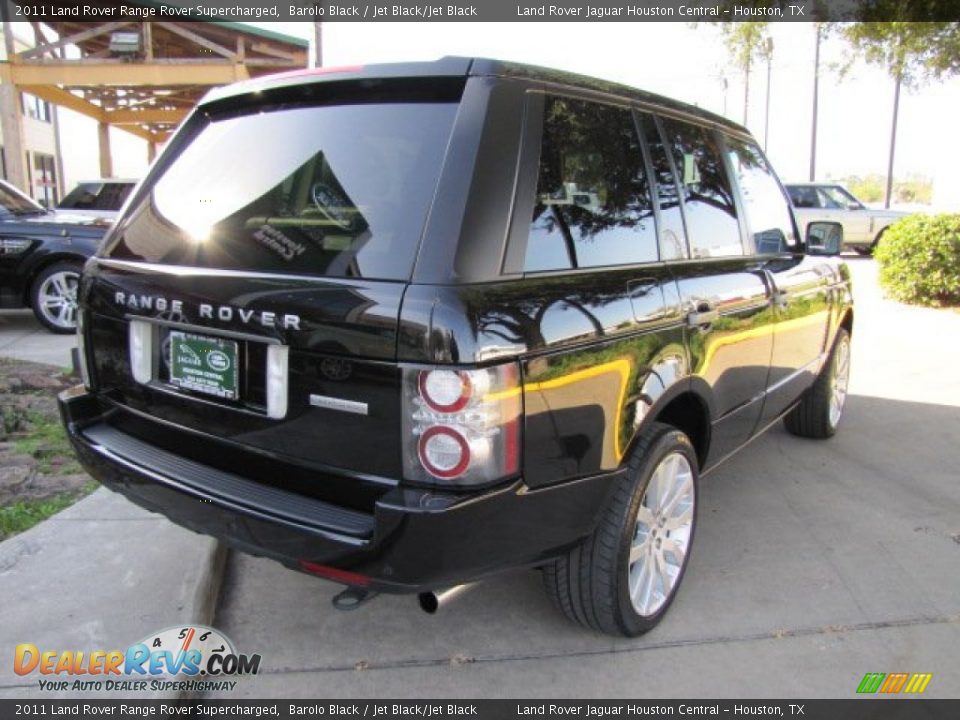 2011 Land Rover Range Rover Supercharged Barolo Black / Jet Black/Jet Black Photo #10