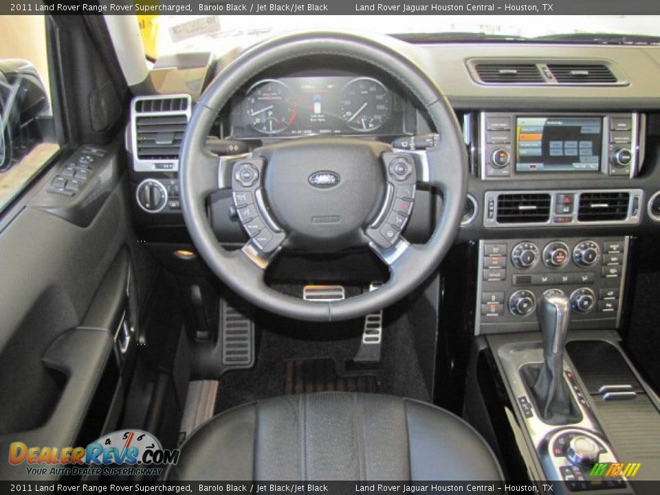 2011 Land Rover Range Rover Supercharged Barolo Black / Jet Black/Jet Black Photo #23