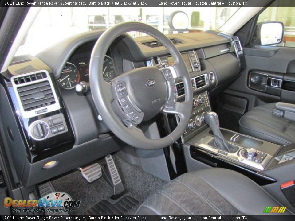 2011 Land Rover Range Rover Supercharged Barolo Black / Jet Black/Jet Black Photo #28
