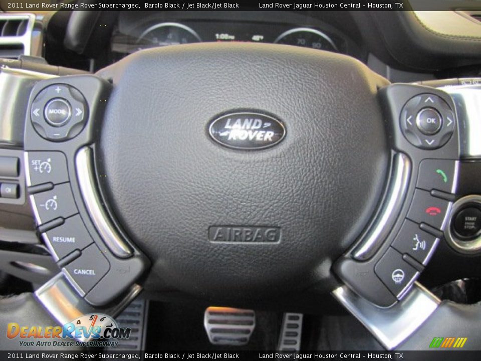 2011 Land Rover Range Rover Supercharged Barolo Black / Jet Black/Jet Black Photo #30