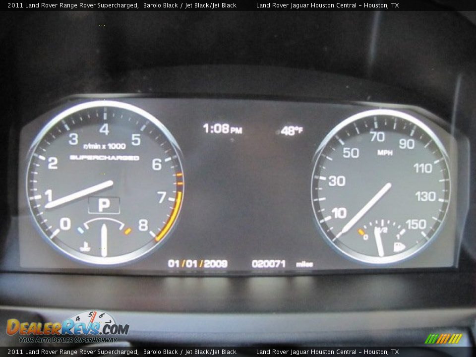 2011 Land Rover Range Rover Supercharged Barolo Black / Jet Black/Jet Black Photo #32