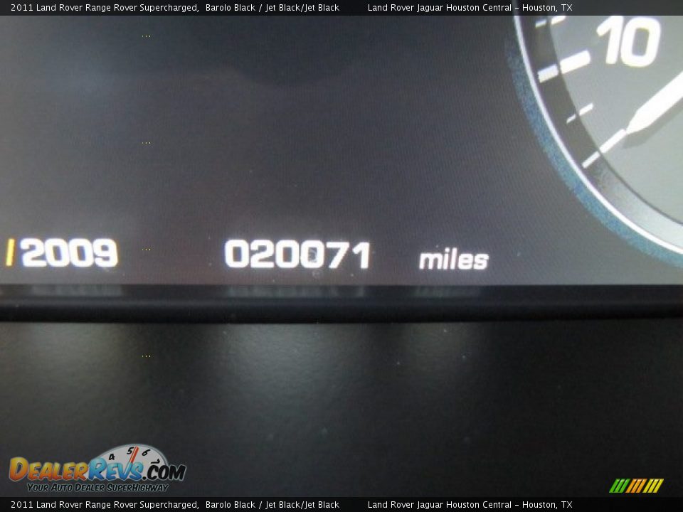 2011 Land Rover Range Rover Supercharged Barolo Black / Jet Black/Jet Black Photo #33