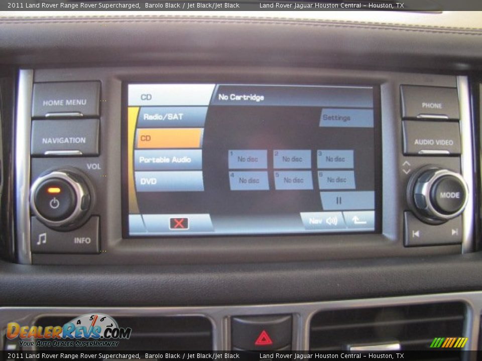 2011 Land Rover Range Rover Supercharged Barolo Black / Jet Black/Jet Black Photo #34