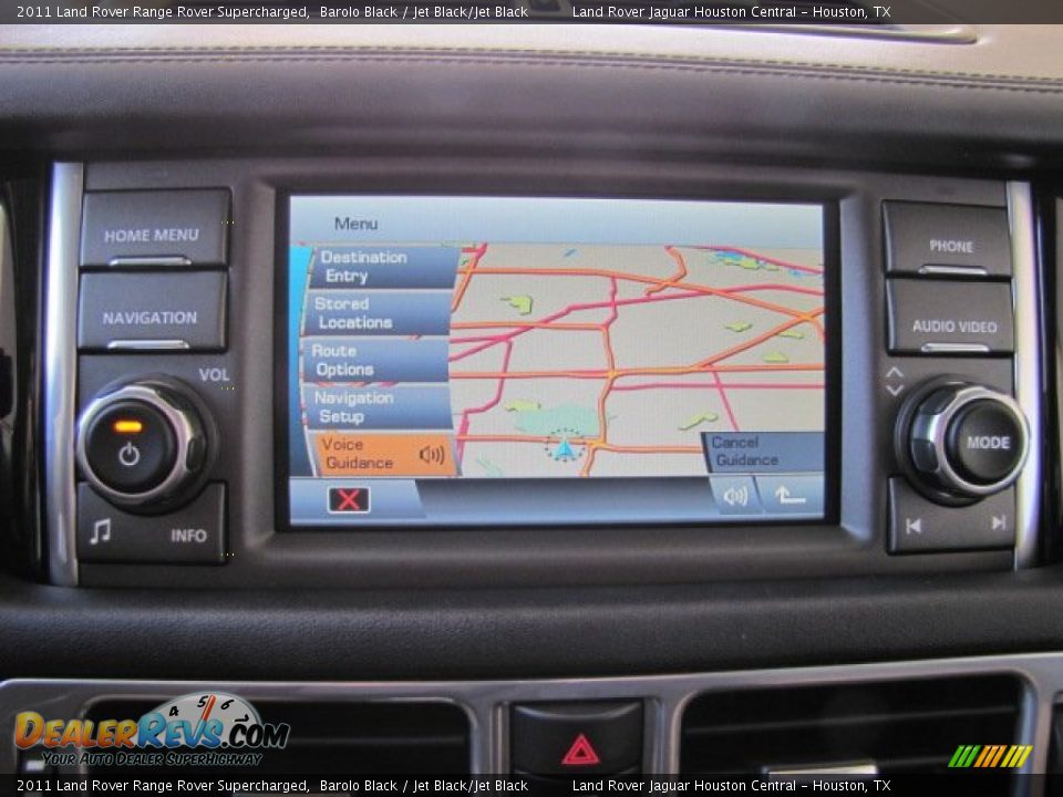 2011 Land Rover Range Rover Supercharged Barolo Black / Jet Black/Jet Black Photo #35