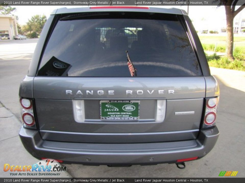 2010 Land Rover Range Rover Supercharged Stornoway Grey Metallic / Jet Black Photo #9