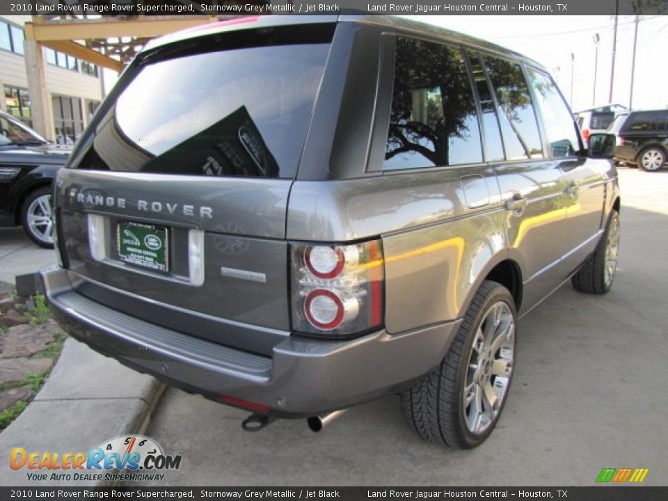 2010 Land Rover Range Rover Supercharged Stornoway Grey Metallic / Jet Black Photo #10