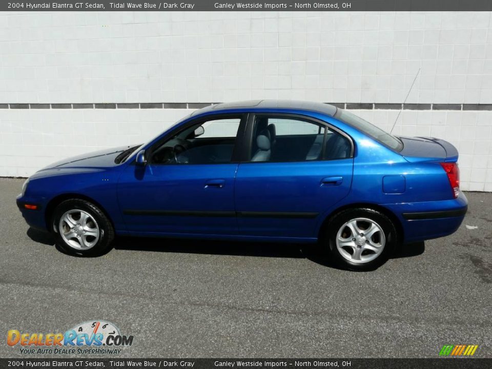 2004 Hyundai Elantra GT Sedan Tidal Wave Blue / Dark Gray Photo #1