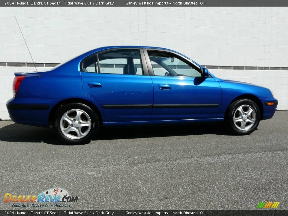 2004 Hyundai Elantra GT Sedan Tidal Wave Blue / Dark Gray Photo #2