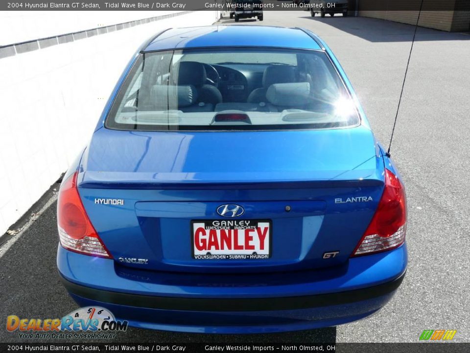 2004 Hyundai Elantra GT Sedan Tidal Wave Blue / Dark Gray Photo #3