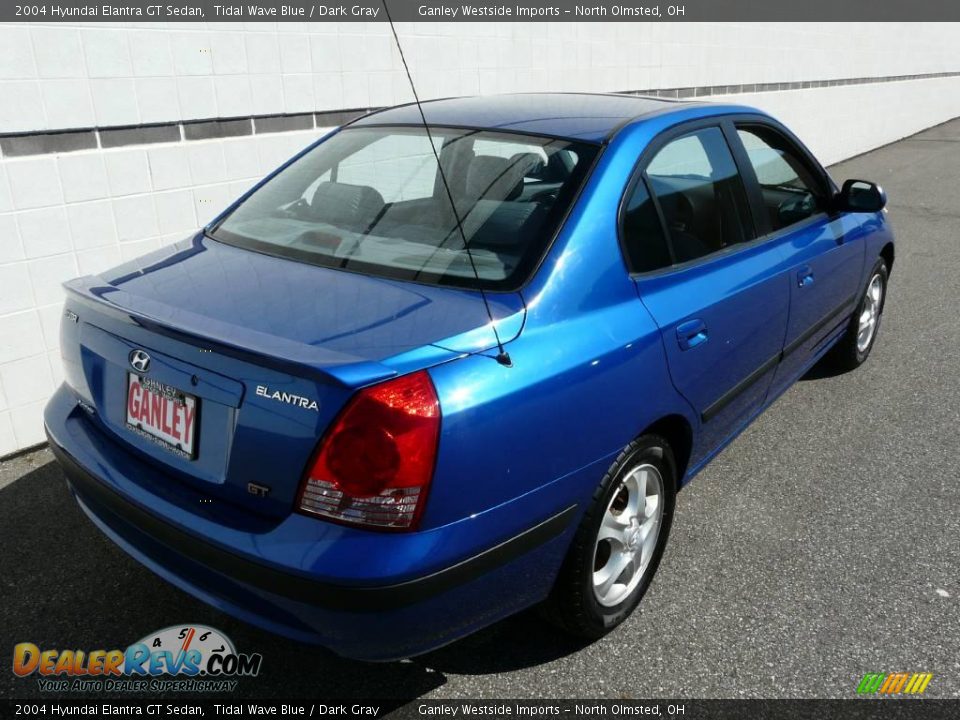 2004 Hyundai Elantra GT Sedan Tidal Wave Blue / Dark Gray Photo #7