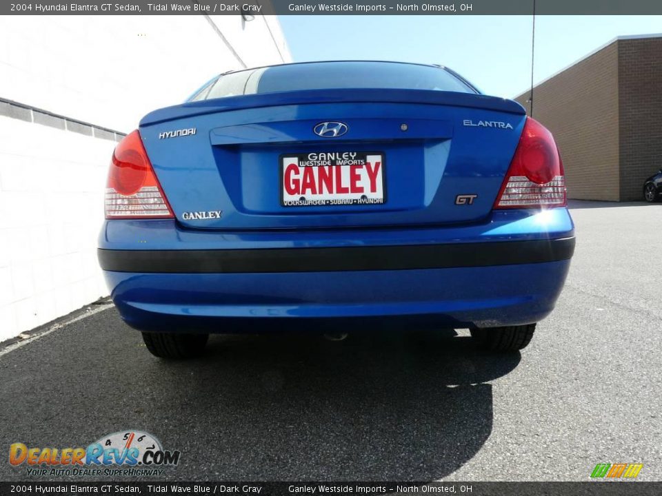 2004 Hyundai Elantra GT Sedan Tidal Wave Blue / Dark Gray Photo #10