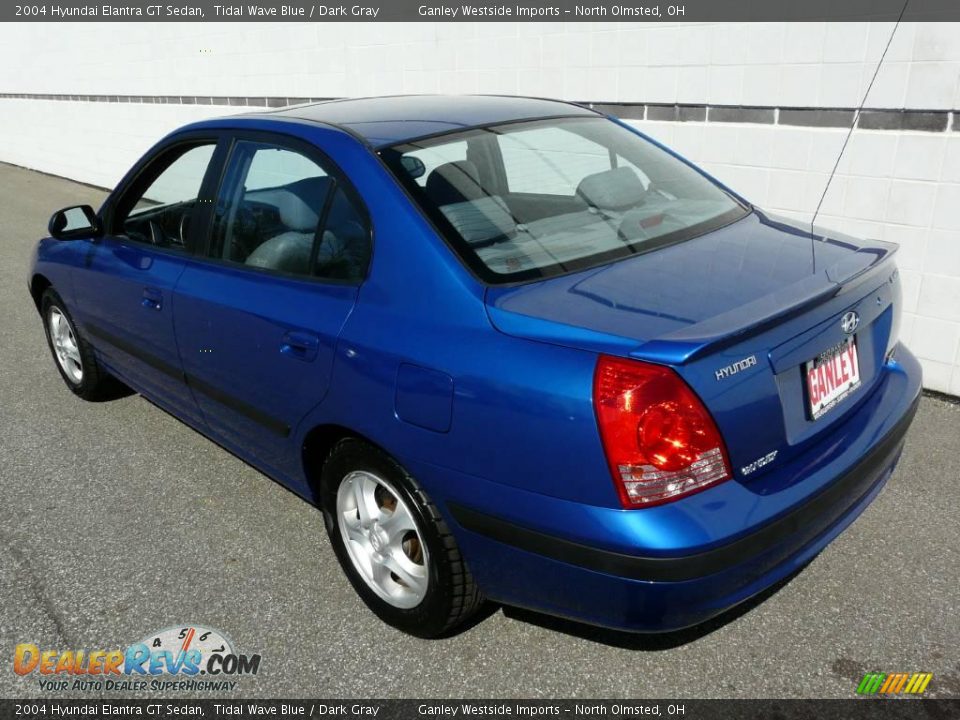 2004 Hyundai Elantra GT Sedan Tidal Wave Blue / Dark Gray Photo #19