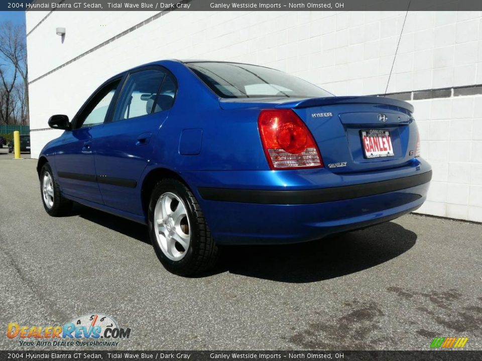 2004 Hyundai Elantra GT Sedan Tidal Wave Blue / Dark Gray Photo #20