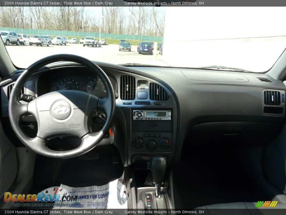 2004 Hyundai Elantra GT Sedan Tidal Wave Blue / Dark Gray Photo #21