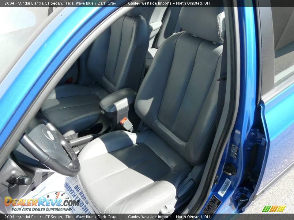 2004 Hyundai Elantra GT Sedan Tidal Wave Blue / Dark Gray Photo #23