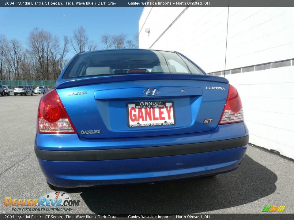 2004 Hyundai Elantra GT Sedan Tidal Wave Blue / Dark Gray Photo #24
