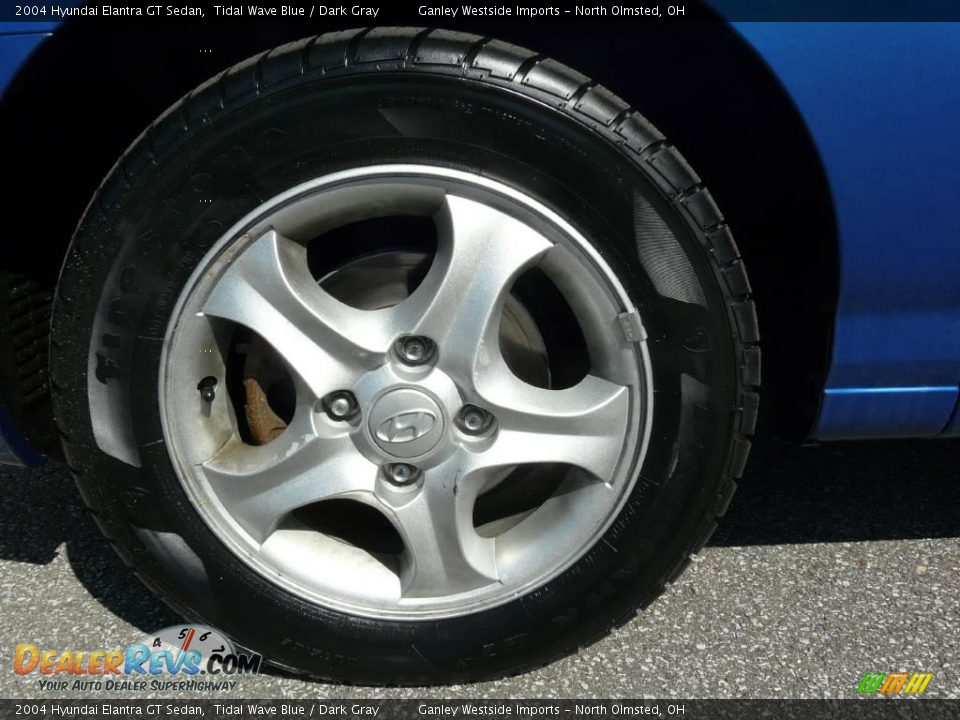 2004 Hyundai Elantra GT Sedan Tidal Wave Blue / Dark Gray Photo #25