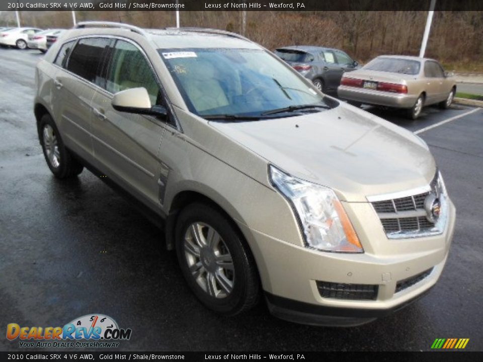 2010 Cadillac SRX 4 V6 AWD Gold Mist / Shale/Brownstone Photo #5