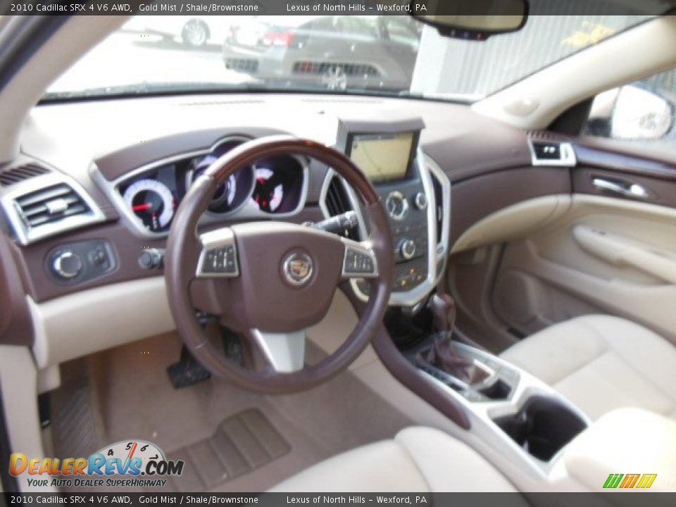 2010 Cadillac SRX 4 V6 AWD Gold Mist / Shale/Brownstone Photo #9