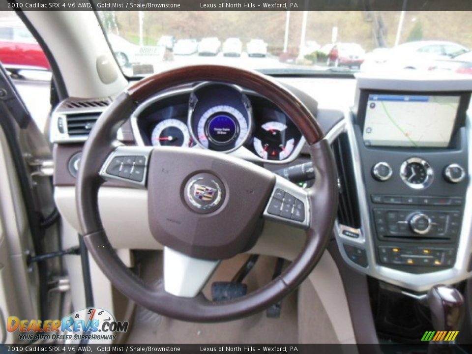 2010 Cadillac SRX 4 V6 AWD Gold Mist / Shale/Brownstone Photo #17