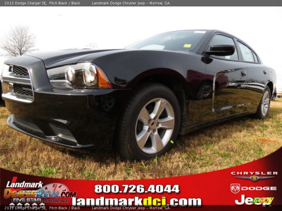 2013 Dodge Charger SE Pitch Black / Black Photo #1