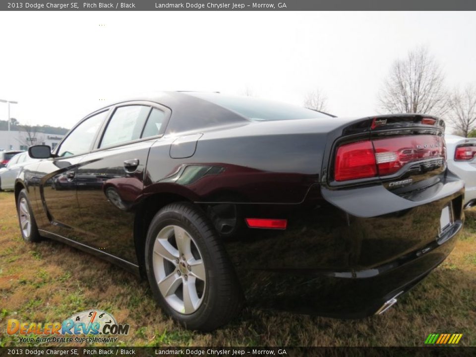 2013 Dodge Charger SE Pitch Black / Black Photo #2