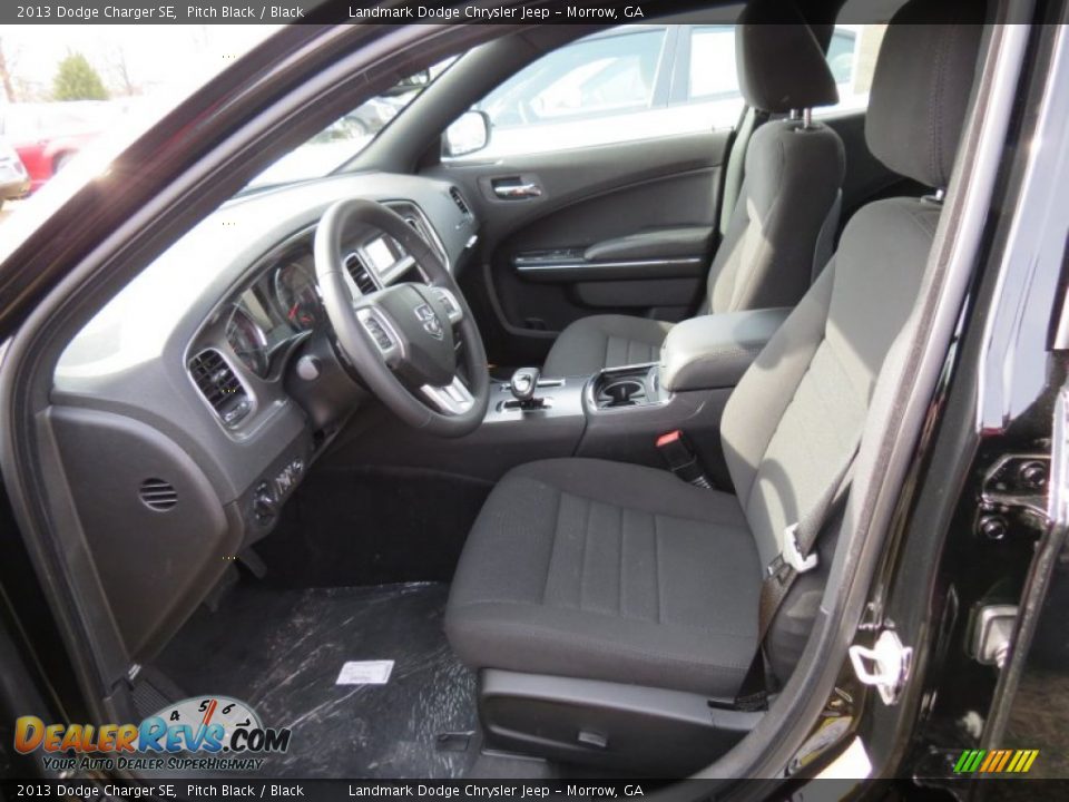 2013 Dodge Charger SE Pitch Black / Black Photo #6