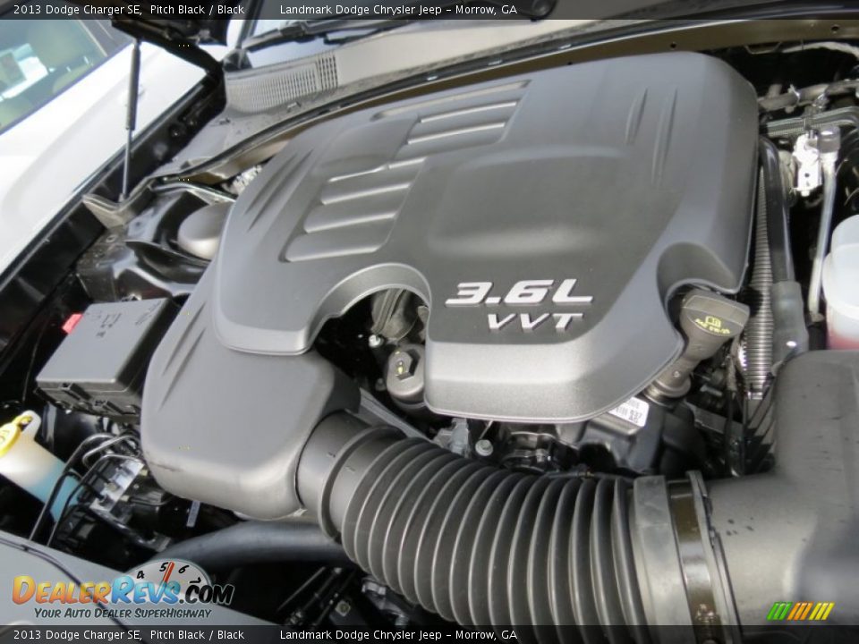 2013 Dodge Charger SE Pitch Black / Black Photo #9