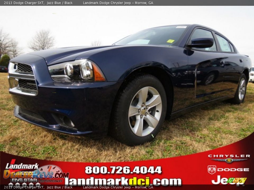 2013 Dodge Charger SXT Jazz Blue / Black Photo #1
