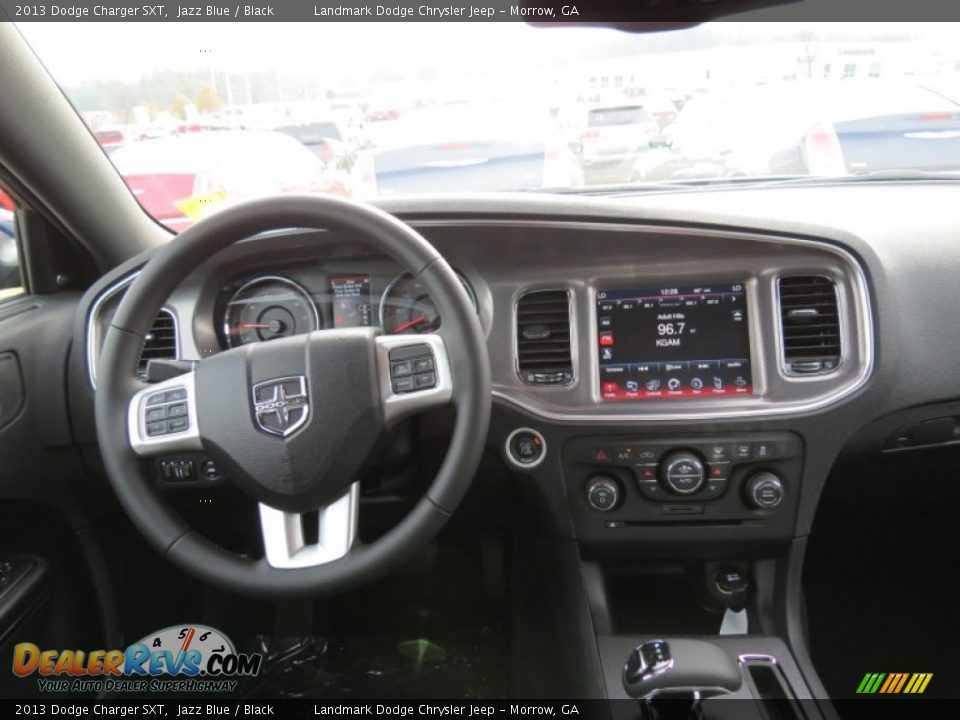 2013 Dodge Charger SXT Jazz Blue / Black Photo #8