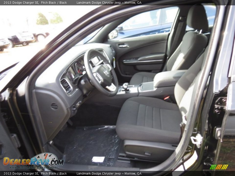 2013 Dodge Charger SE Pitch Black / Black Photo #6