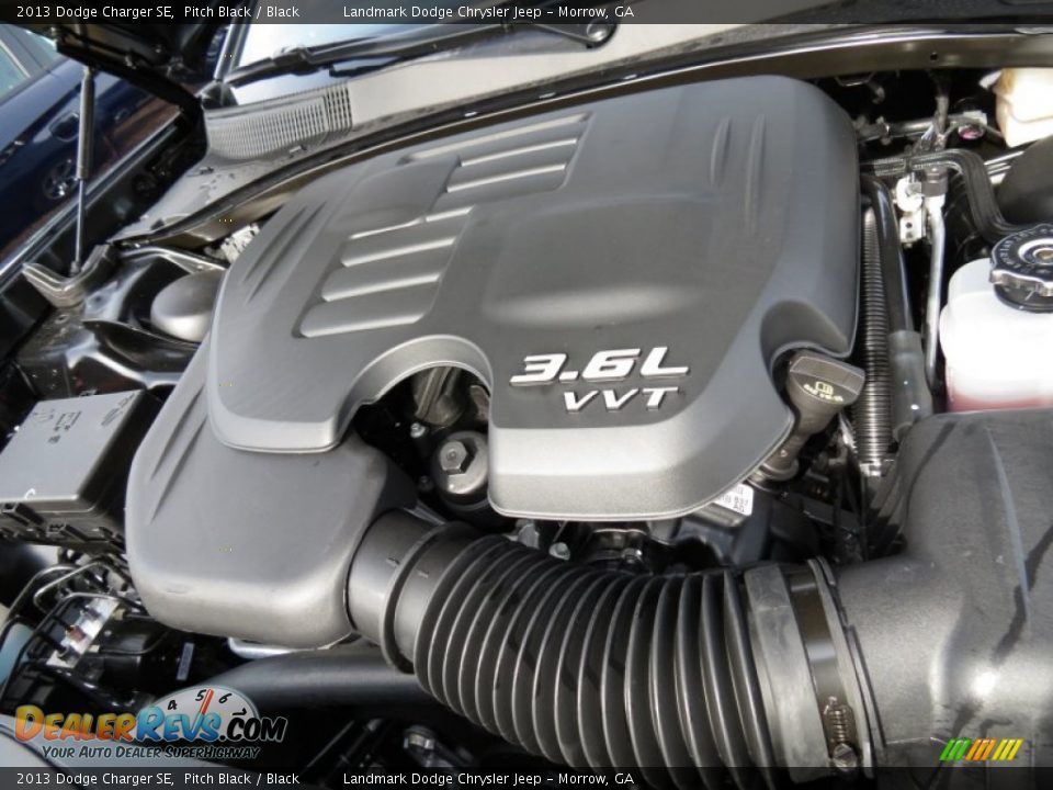 2013 Dodge Charger SE Pitch Black / Black Photo #9