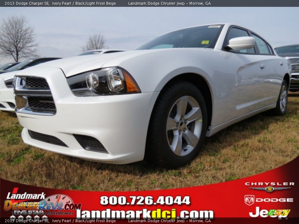 2013 Dodge Charger SE Ivory Pearl / Black/Light Frost Beige Photo #1