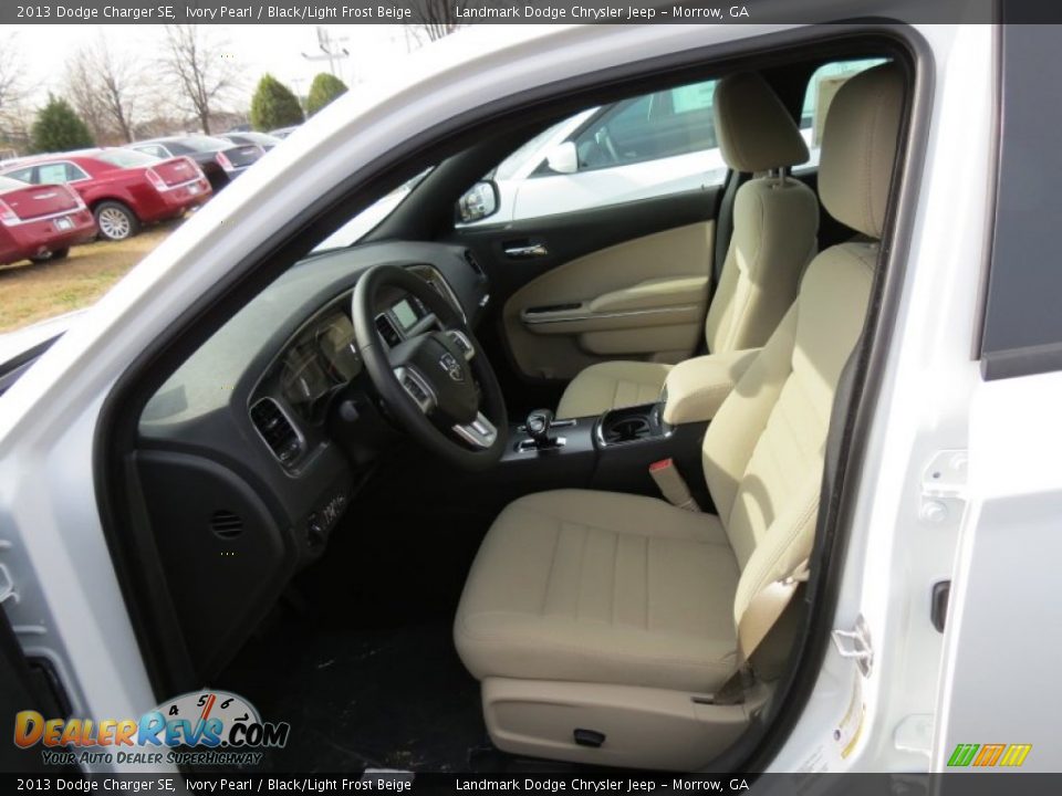 2013 Dodge Charger SE Ivory Pearl / Black/Light Frost Beige Photo #6
