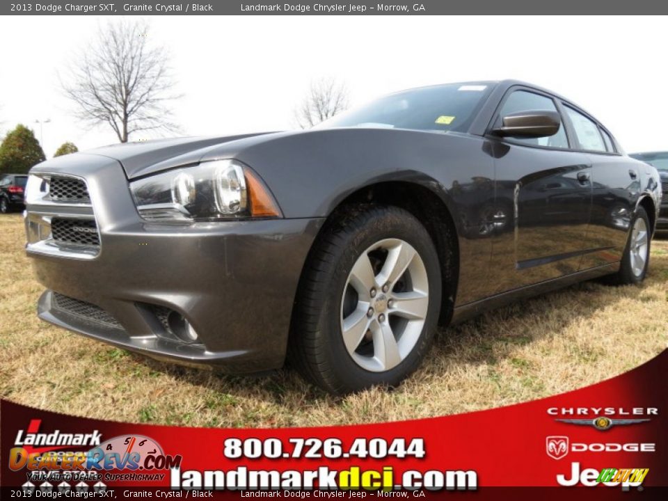 2013 Dodge Charger SXT Granite Crystal / Black Photo #1