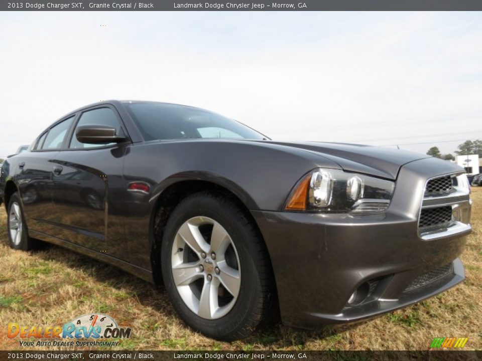 2013 Dodge Charger SXT Granite Crystal / Black Photo #4